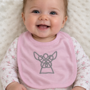 Celtic angel bib
