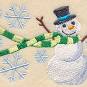 Snowman With Scarf