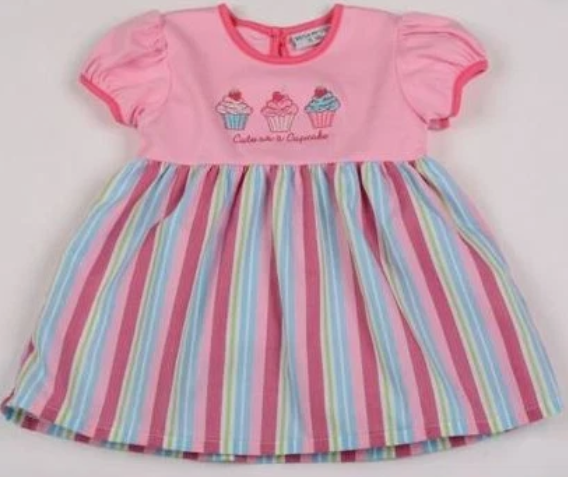 Watch Me Grow Lined Stripe Dress age 12 months