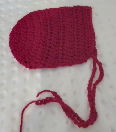 Red Bib & Bonnet Set