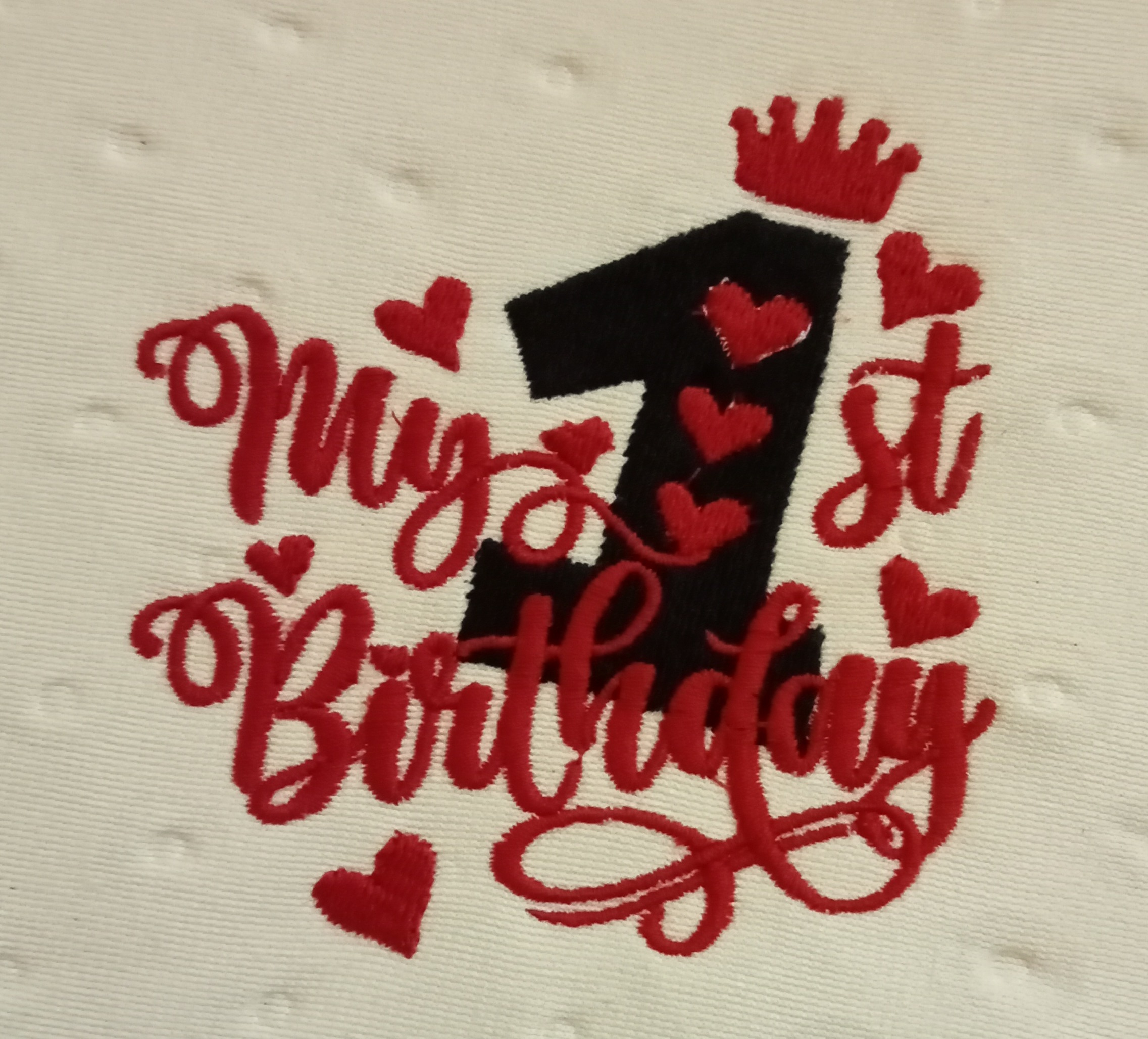 1st birthday bib