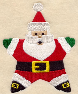 Starry Santa Bib