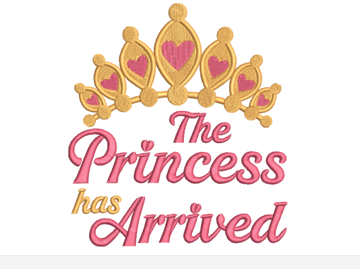 The Princess Has Arrived Baby Bib