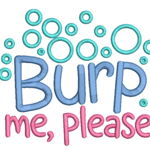 Burp Me Embroidered Bib