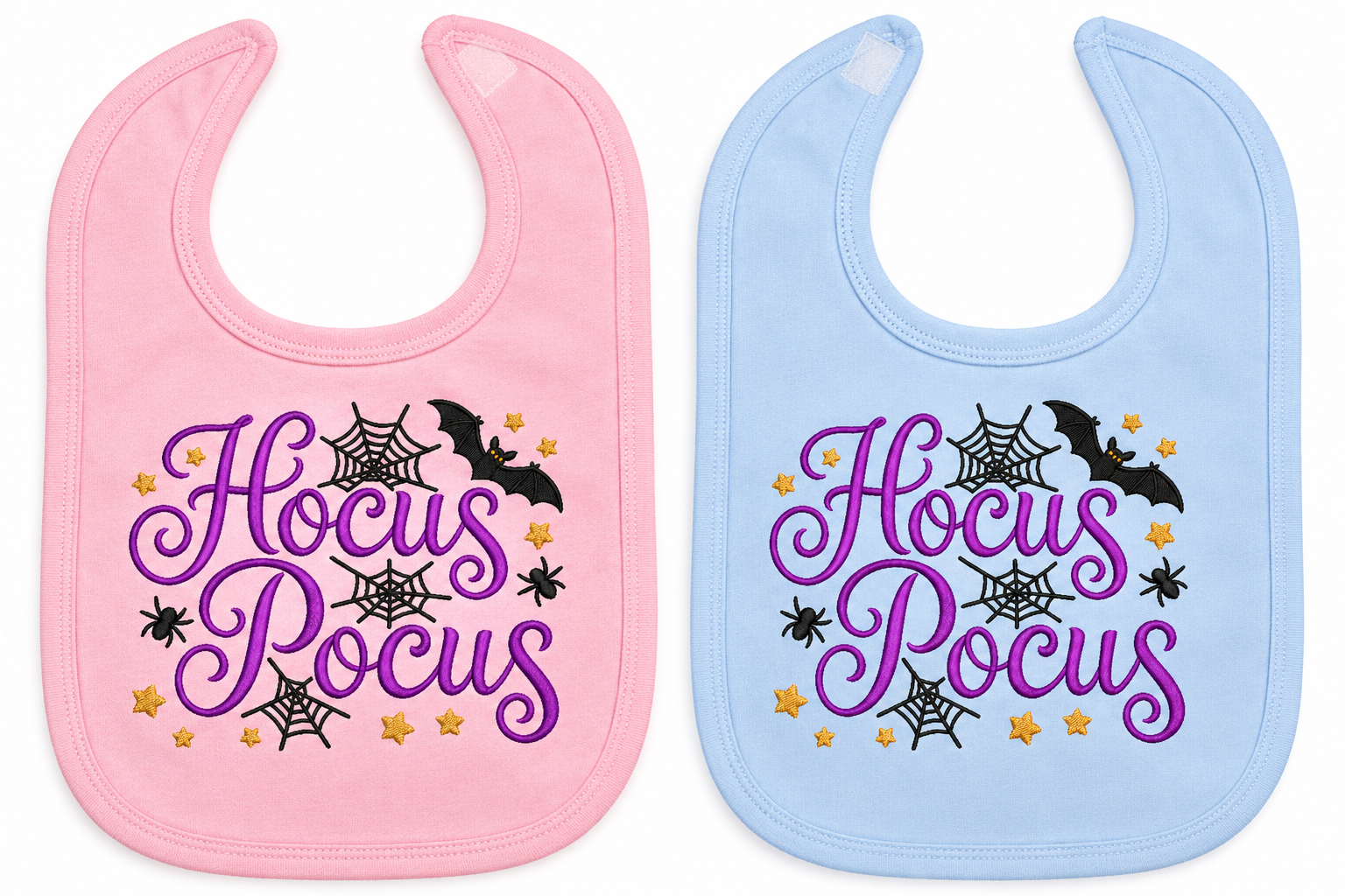 Hocus Pocus Embroidered Bib