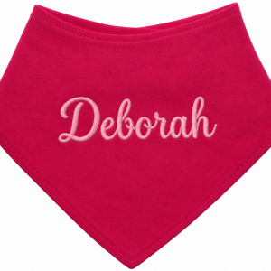 personalised single name bandana bib